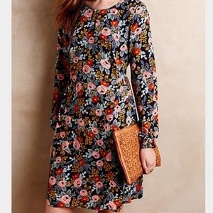 Anthropologie Paper Crown + Rifle Paper Co. Dress